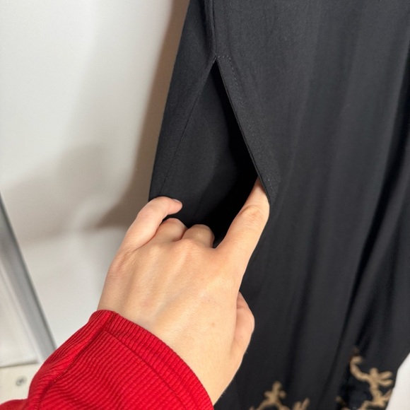 Cleobella Black Embroidered Jumpsuit Boho style lightweight - Small - Picture 7 of 13